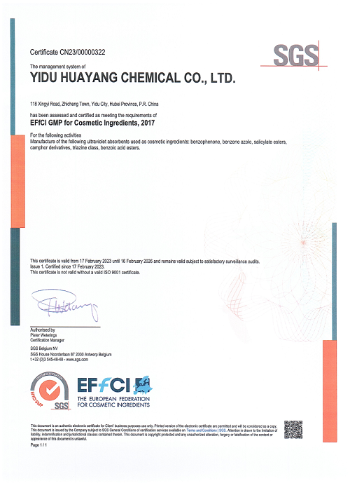 EFfCI GMP 证书